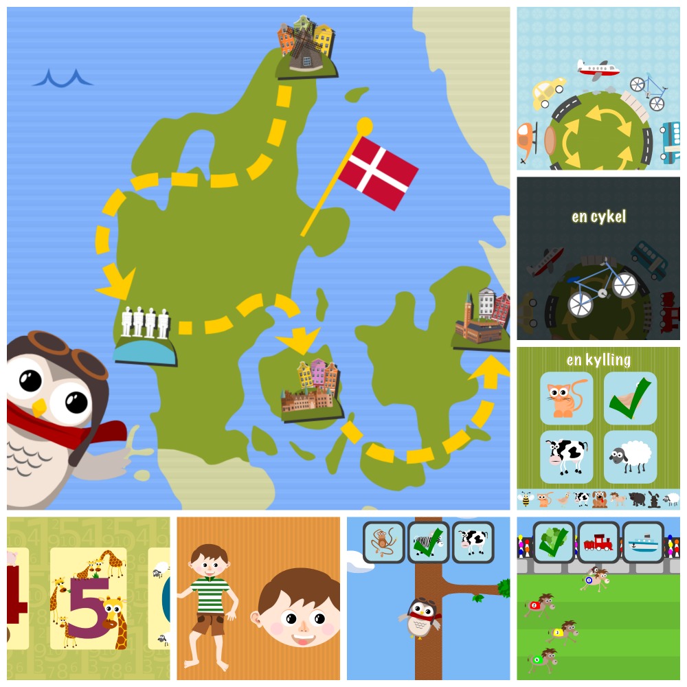 Gus on the Go: Danish, iOS and Android language apps for kids