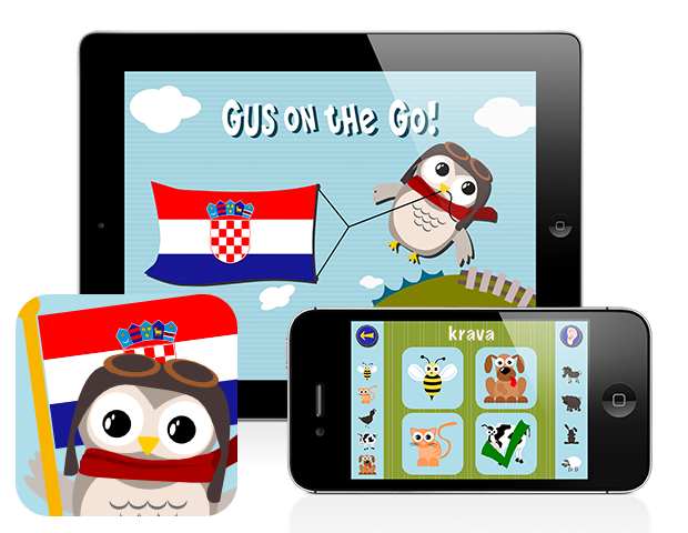 Gus on the Go: Croatian, iOS & Android language app