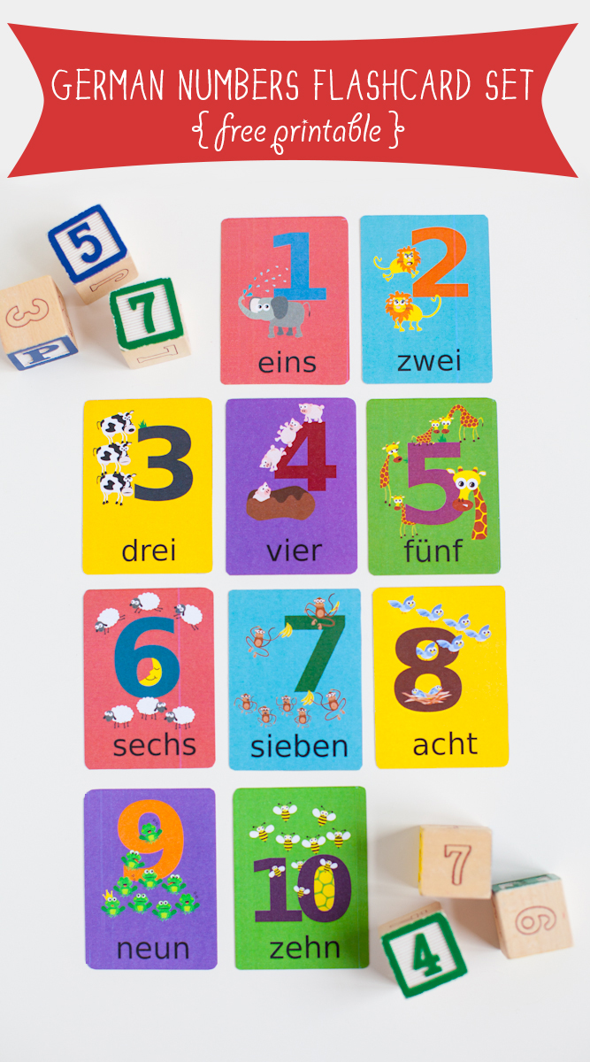 German Numbers Flashcard Printable Gus On The Go Language Learning Apps For Kids