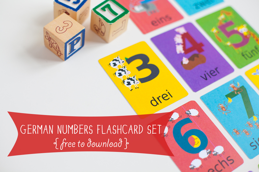 Gus On The Go German Numbers Flashcards Printable