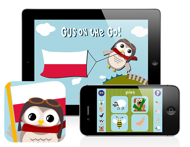 Gus on the Go: Polish for kids, iOS & Android language apps