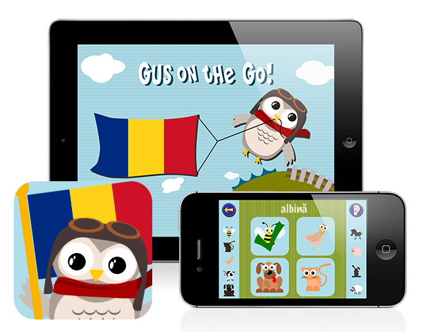 Gus on the Go: Romanian, iOS app