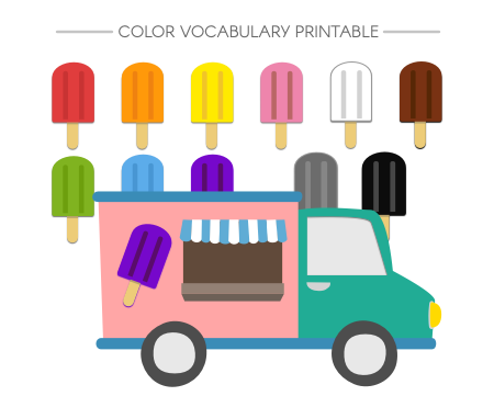 Gus On The Go Printable Colors in Hebrew